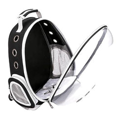 OEM Pet Backpack Carrier with Side Zipper - Black