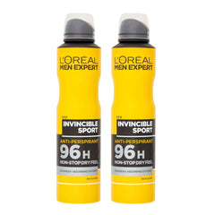 L'Oréal Paris Men Expert Invincible Sport Deodorant Spray 150ml - Pack of 2 | H0000768