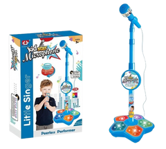 He Sheng Li Kid Star Standing Microphone - Blue | 5351A