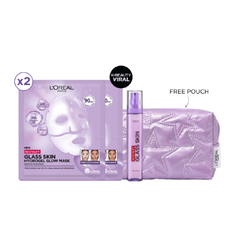 L’Oréal Paris Glass Skin Routine Bundle + Free Pouch