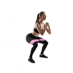 Set of 3 Fabric Glutes Builder Bands for Exercise Training Non-Slip Cotton