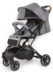 Kidilo Baby Stroller - Foldable Comfort Design, Dark Grey | 531-1