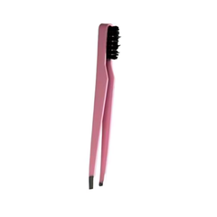 Trendy Accessories Tweezer With Brush - Pink