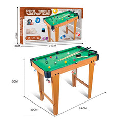 Kids Wooden-Style Pool Table with Accessories | 2387-1