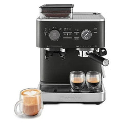 KitchenAid Semi-Automatic Espresso Machine with Burr Grinder Cast Iron Black | 5KES6551EBK