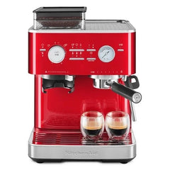 KitchenAid Semi-Automatic Espresso Machine with Burr Grinder Candy Apple | 5KES6551ECA