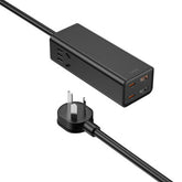 WIWU 100W GaN Power Strip/ EU Wi-S004 Black | WI-S004-BLK