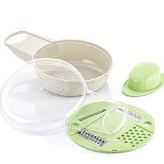 InnovaGoods 6-in-1 Multifunction Grater-Cutter With Accessories & Recipes Gradder | V0103333