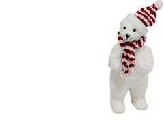 Christmas Polar Bear Plush Decoration