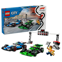 شبكة انطلاق LEGO® City F1® مع سيارات سباق VCARB وSauber | 60474