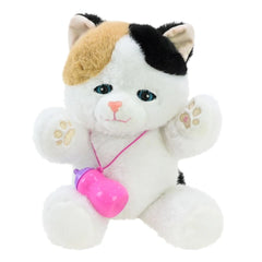 White and Brown Cat Plush Toy | AL-BL-353