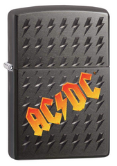 Zippo AC/DC Grey Iced Windproof Lighter | 49014