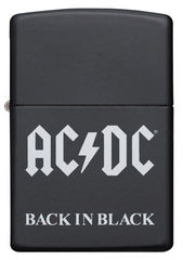 Zippo AC/DC Back in Black Matte Windproof Lighter | 49015
