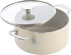 KitchenAid 24cm 4.91L Non-Stick Aluminum Casserole with Glass Lid | CC009738-001