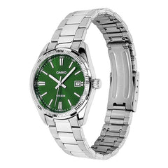 Casio Unisex 3-Hand Watch - Green / Silver | UTP-1302PD-3A1VDF
