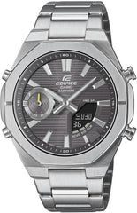 Casio Edifice Men Connected Analog-Digital Watch - Grey Silver | ECB-S10D-8ADF