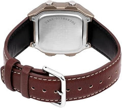 Casio Digital Watch – Beige Case & Brown Leather Strap | AE-1200WHL-5AVDF
