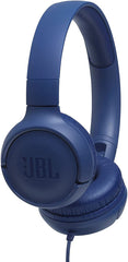 JBL TUNE 500 On-Ear Wired Headphone - Blue | Tune 500