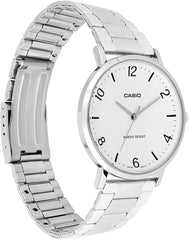 Casio Men 3-Hand Watch - White / Silver | MTP-VT03D-7BDF