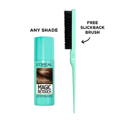 L'Oréal Paris Magic Retouch Spray + Free Slick Back Brush Bundle