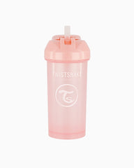 Twistshake Straw Cup 360ml 12+m Pastel Pink | 78588