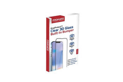 Promate Clear 3D Glass Built-In Bumper for iPhone 14 Pro Max | Crystal-I14