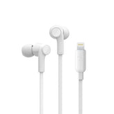 Belkin RockStar Wired Earbuds - Lightning Connector - White | G3H0001btWHT