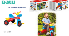 Dolu My First Trike with 2 Baskets | 7006