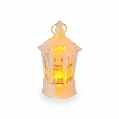 Ramadan Transparent LED Lantern with Arabic Calligraphy Design | 7082-7