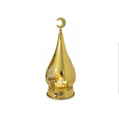 Ramadan Gold Crescent Moon LED Table Decor with Child Figure | 7138-19