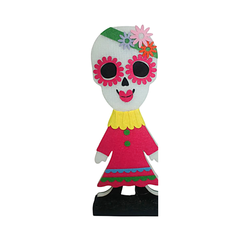 Halloween Sugar Skull Girl Decoration - Multicolor | 716AA1899