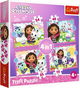 Trefl 4‑in‑1 “Gabby’s Adventures” Puzzle | 34620