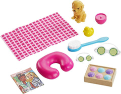 Barbie Spa Doll with Blonde Hair, Puppy & 9 Accessories | GJG55