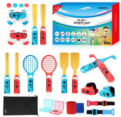 DOBE 25-in-1 Sports Accessory Kit for Nintendo Switch