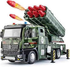 Missile Launch Vehicle Toy Truck with Light Effects - Green | YF3095A