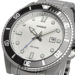 Casio Men 3H Watch - Silver / White / Black | MDV-107D-7AVDF