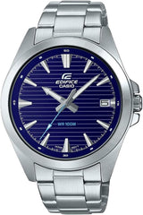 Casio Edifice Men Analog Watch - Silver Blue | EFV-140D-2AVUDF