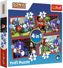 Trefl 4‑in‑1 “The Adventures of Sonic” Puzzle | 34625