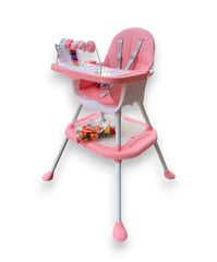 Baby Dining Table & Chair 5-in-1 - Pink | XJA7713
