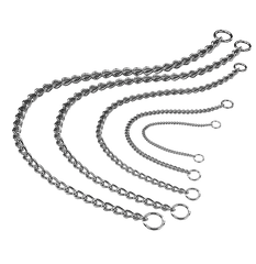 Nobby Chrome Small Link Chain Collar | 73005