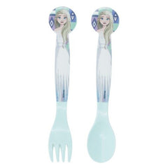 Disney Stor 2 Pcs PP Cutlery Set in Polybag Frozen Ice Magic | 74217