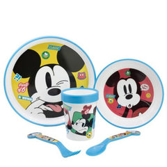 Disney Stor Non Slip 5 Pcs Bicolor Premium Set In Standard Box Mickey Mouse Fun-Tastic | 74385
