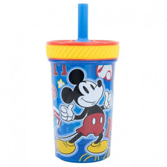 Disney Stor Drop Safe Silicone Straw PP Tumbler 370ml Mickey Mouse Cool | 74387