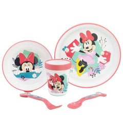 Disney Stor Non Slip 5 Pcs Bicolor Premium Set In Standard Box Minnie Mouse Being More Minnie | 74485