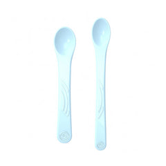 Twistshake 2x Feeding Spoon Set 4+m Pastel , Blue | 78190