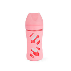 Twistshake Anti-colic Glass bottle 260mL Pastel Pink | 78582