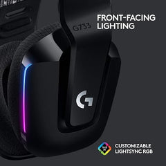 Logitech G733 LIGHTSPEED Wireless RGB Gaming Headset - Black | 981-000864