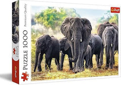 Trefl African Elephants Puzzle - 1000 Pieces | 10442