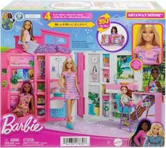 Barbie Getaway House Playset with 4 Play Areas & 11 Accessories | HRJ76