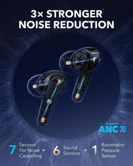 Soundcore Liberty 4 Pro Wireless Noise Canceling Earbuds - Glossy Black | A3954G11